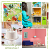 4Pcs 2 Style Natural Pine Wood Home Decorations DJEW-PH0001-09-4