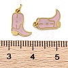 Ion Plating(IP) 304 Stainless Steel Enamel Charms STAS-Z104-05G-3