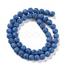 Synthetic Lava Rock Dyed Beads Strands G-H311-08B-09-3