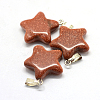Star Natural & Synthetic Mixed Stone Pendants X-G-Q367-M-3