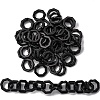 Opaque Spray Painted Acrylic Linking Rings OACR-S021-26A-C01-1