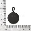 Ion Plating(IP) 304 Stainless Steel Pendants STAS-P115-09B-3