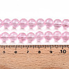 Baking Paint Transparent Glass Beads Strands DGLA-N006-8mm-01-4