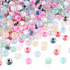500Pcs Inside Colours Transparent Glass Seed Beads SEED-TA0001-75-2