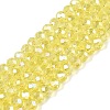 Electroplate Glass Beads Strands EGLA-A044-T4mm-B29-1