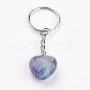 Natural Fluorite Keychain KEYC-F019-02K-3
