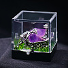 Natural Amethyst Cluster & Miner Modeling Mineral Specimen Box PW-WG43597-11-1