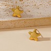 304 Stainless Steel Stud Earrings for Women EJEW-G459-01D-G-1