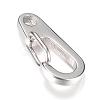 Tarnish Resistant 304 Stainless Steel Keychain Clasp Findings STAS-R065-76-2
