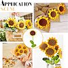 Cotton Knitting Artificial Flower AJEW-WH0013-50-6