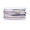 10Pcs Flat PU Leather Cord WL-DC0001-02F-1