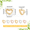 3 Bags 3 Colors CCB Plastic Bead Frames KY-AR0001-18-2