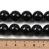 Natural Black Tourmaline Beads Strands G-E444-27-12mm-4