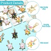 12Pcs 3 Colors Alloy Enamel Pendants ENAM-YW0005-80-3