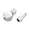 Tarnish Resistant 304 Stainless Steel Bayonet Clasps STAS-P285-03P-2