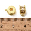 Column Brass Micro Pave Cubic Zirconia Tube Bails KK-C072-05B-G-2
