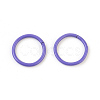 Spray Painted Iron Open Jump Rings IFIN-F149-B-2