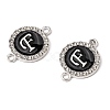 Alloy Enamel Links Connectors ENAM-TAC0003-01S-02F-2