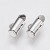 Brass Slide On End Clasp Tubes KK-Q747-11B-P-2