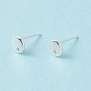 201 Stainless Steel Stud Earring Findings X-STAS-P308-09A-S-2