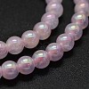 Electroplated Natural Rose Quartz Beads Strands G-K285-06-4mm-3