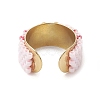 Glass Seed Beads Cuff Rings RJEW-MZ00016-02-4