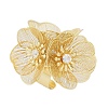 Alloy Rhinestone Cuff Rings for Women RJEW-Z047-04G-2
