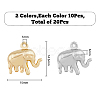20Pcs 2 Color Brass Charms KK-HY0001-42-2
