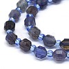 Natural Iolite Beads Strands G-O201B-02-3