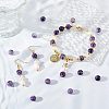 Olycraft 2 Strands Natural Lepidolite/Purple Mica Stone Beads Strands G-OC0003-28-4