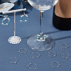 100Pcs 316 Surgical Stainless Steel Wine Glass Charms Rings STAS-BBC0005-97A-4