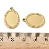 304 Stainless Steel Pendant Cabochon Settings STAS-D127-18A-G-3