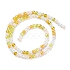 Transperant Electroplate Glass Beads Strands X-GLAA-P056-4mm-B01-2