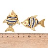 304 Stainless Steel Enamel Big Pendants STAS-Z193-09G-4