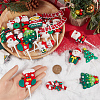 24Pcs 12 Styles Christmas Plastic Cake Toppers AJEW-SC0003-53A-3