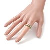 Handmade Evil Eye Lampwork with Glass Finger Rings for Women RJEW-JR00939-3