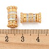 925 Sterling Silver Micro Pave Cubic Zirconia Screw Clasps STER-U001-05A-G-3
