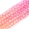 Transparent Gradient Color Glass Beads Strand GLAA-TAC0022-05D-2