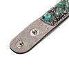 Faux Suede Snap Cord Bracelet BJEW-F428-02-3