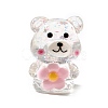 Transparent Resin Little Bear Ornament RESI-S015-01F-1