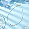 Brass Micro Pave Grade AAA Cubic Zirconia Letter Pendant Necklaces NJEW-JN04771-02-2