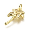 Brass Micro Pave Cubic Zirconia Pendants LS-KK-Z100-02G-2