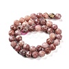 Natural Plum Blossom Jasper Beads Strands G-NH0021-A20-02-3