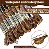 10 Skeins 6-Ply Polyester Embroidery Floss OCOR-CY0002-99F-2