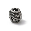 304 Stainless Steel European Beads STAS-H238-09C-AS-1