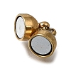 304 Stainless Steel Magnetic Clasps with Loops STAS-F365-04G-2