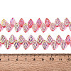 Electroplate Transparent Glass Beads Strands EGLA-N056-03A-06-4