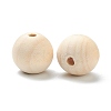 Natural Unfinished Wood Beads WOOD-XCP0001-19H-3
