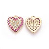 Brass Micro Pave Cubic Zirconia Pendants KK-I648-08A-2