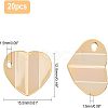 20Pcs Brass Charms KK-FH0002-52-4